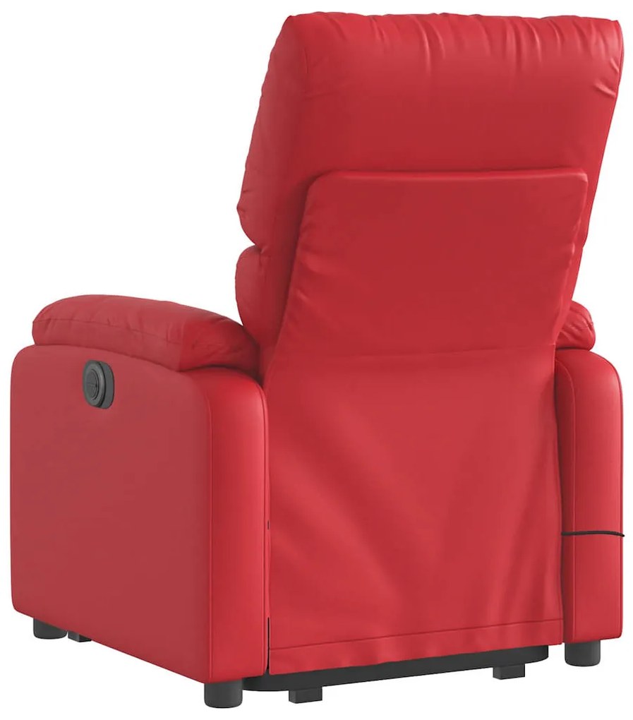 vidaXL Πολυθρόνα Μασάζ Ηλεκ.Ανακλινόμενη με Ανύψωση απόΣυνθετικό Δέρμα