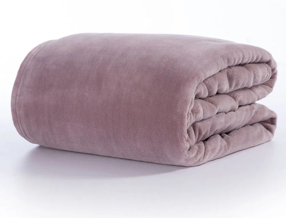 Κουβέρτα Fleece Cosy Mauve Nef-Nef Queen Size 220x240cm Πολυέστερ