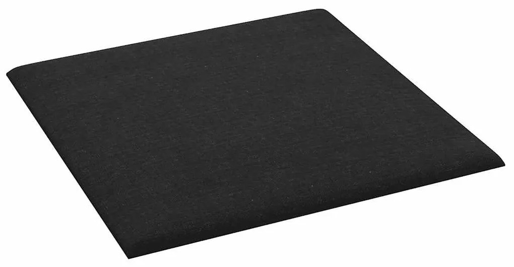 vidaXL Πάνελ Τοίχου 12 τεμ. Μαύρος 30 x 30 εκ. 1,08 μ² Υφασμα