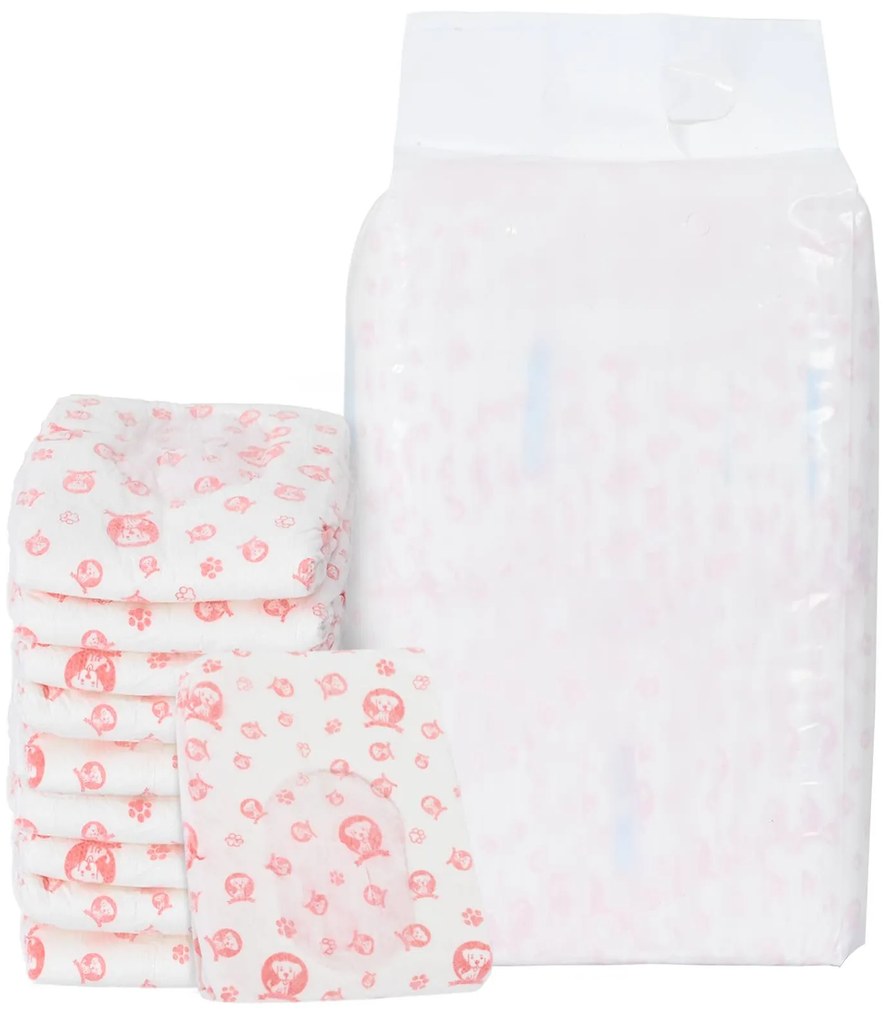 vidaXL Μίας χρήσης πάνα σκύλου θηλυκή 30 pcs Λευκό XL