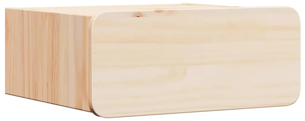 vidaXL Κομοδίνο με συρτάρι Καφέ 39 x 34 x 16.5 εκ. Μασίφ ξύλο πεύκου