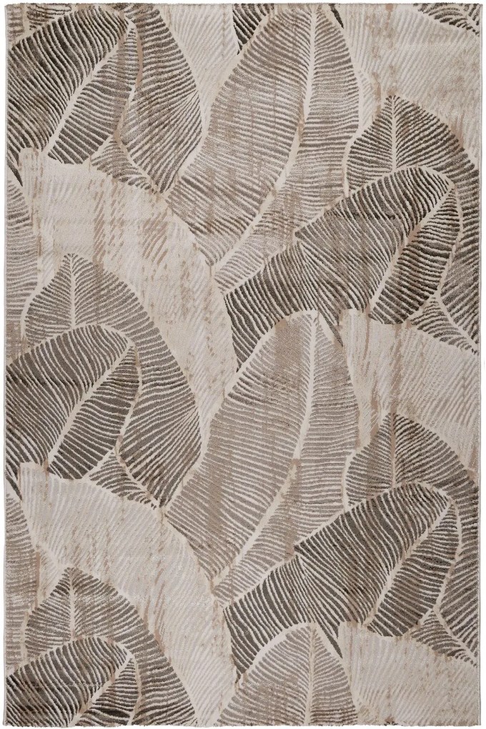 Χαλί Gossip 8426B Vizon White Beige-Brown Βιοκαρπέτ 67Χ140cm