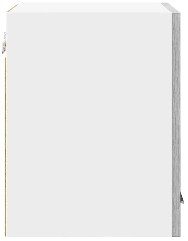 vidaXL Κρεμαστό ντουλάπι Riga Γκρι Σομόνα και Λευκό 30 x 31 x 40 εκ.