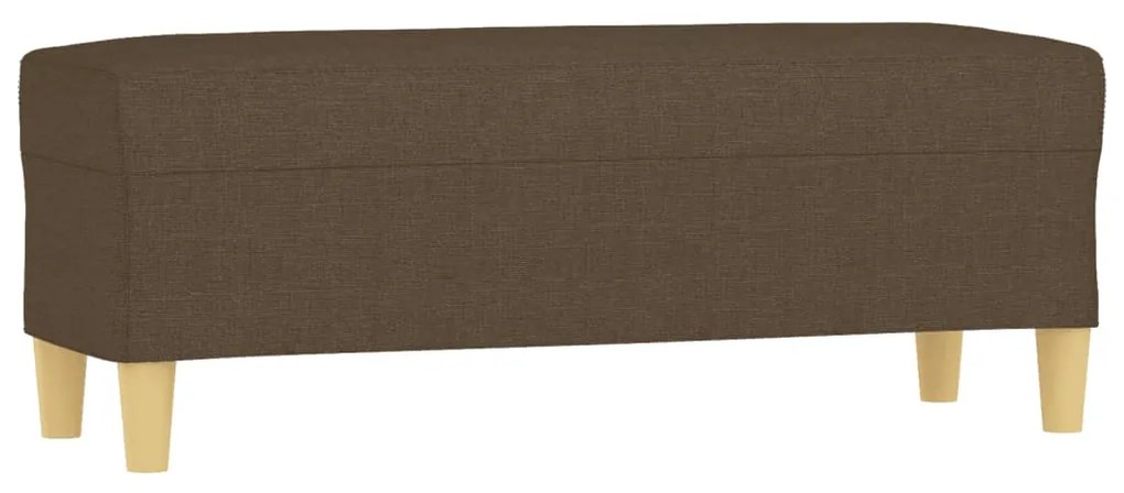 vidaXL Πάγκος Καφέ 100x35x41 εκ. Υφασμάτινος