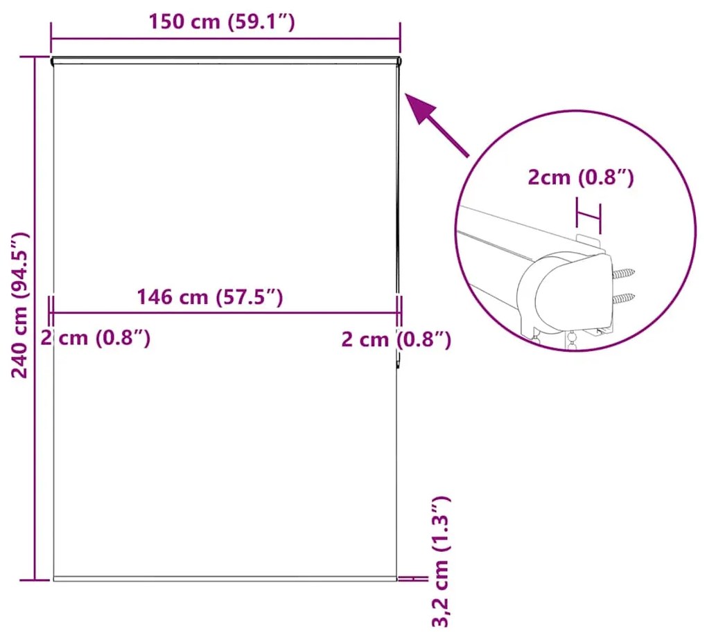 ΚΟΥΡΤΙΝΑ ΜΠΑΝΙΟΥ ΡΟΛΟ ΚΑΣΕΤΑ 150X240ΕΚ. ΠΛΑΤΟΣ ΥΦΑΣΜΑΤΟΣ 146ΕΚ. 4015017