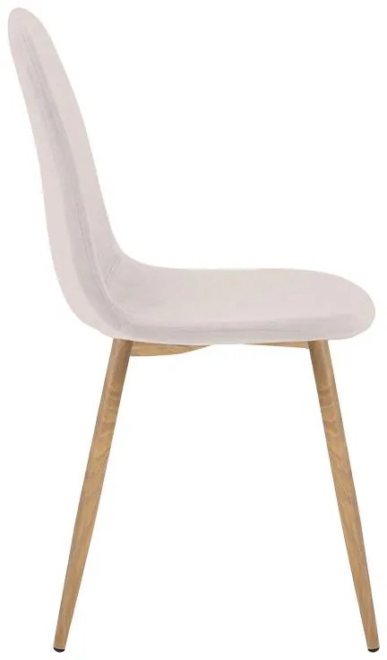 Σετ Τραπεζαρίας Elijah - Bella 3 τεμ σε Λευκό - Μπέζ Φ60x74εκ. 60x60x74 εκ.