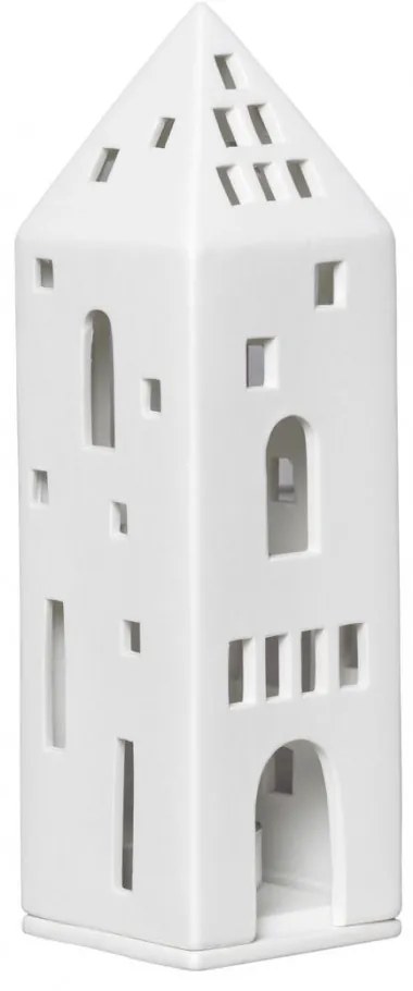 Κηροπήγιο Για Ρεσώ Tower RD0014446 6x6x20,5cm White Raeder Πορσελάνη