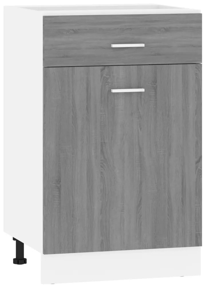 vidaXL Έπιπλο Με Συρτάρι Lyon Γκρι Sonoma 50x46x81,5 εκ. Επεξεργ. Ξύλο