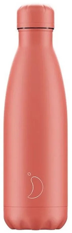 Μπουκάλι Θερμός All 500m Pastel Coral Chilly’s Ανοξείδωτο Ατσάλι