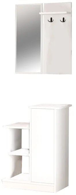Intrahome Έπιπλο εισόδου Wizbo Intrahome μελαμίνης λευκό 61x37x82.5εκ | SKU: INTRAPA-287111246