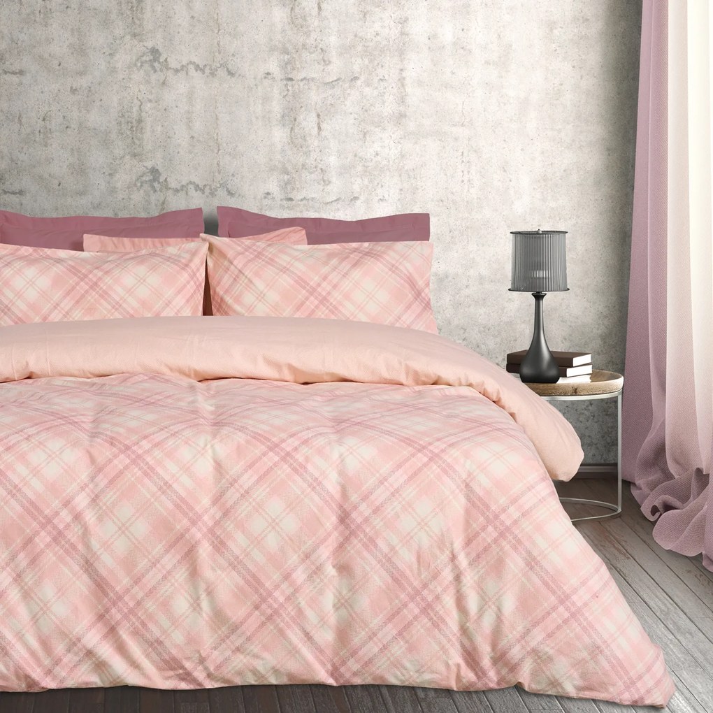 DAS HOME ΣΕΤ ΠΑΠΛΩΜΑΤΟΘΗΚΗ ΜΟΝΗ 160Χ240 FLANNEL 9638 ECRU, NUDE