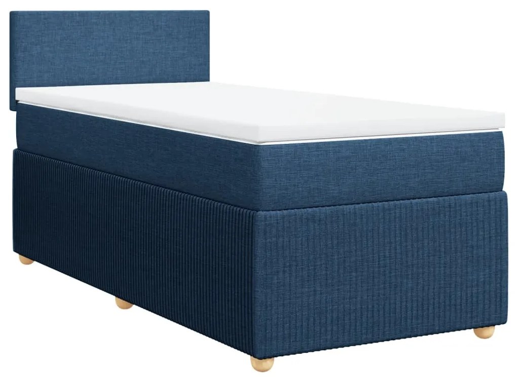 ΚΡΕΒΑΤΙ BOXSPRING ΜΕ ΣΤΡΩΜΑ ΜΠΛΕ 100 X 200 ΕΚ. ΥΦΑΣΜΑΤΙΝΟ 3287366