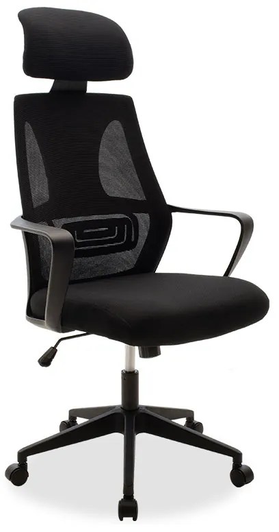 Intrahome Καρέκλα γραφείου διευθυντή Dolphin Intrahome με ύφασμα mesh χρώμα μαύρο | SKU: INTRAPA-101111115