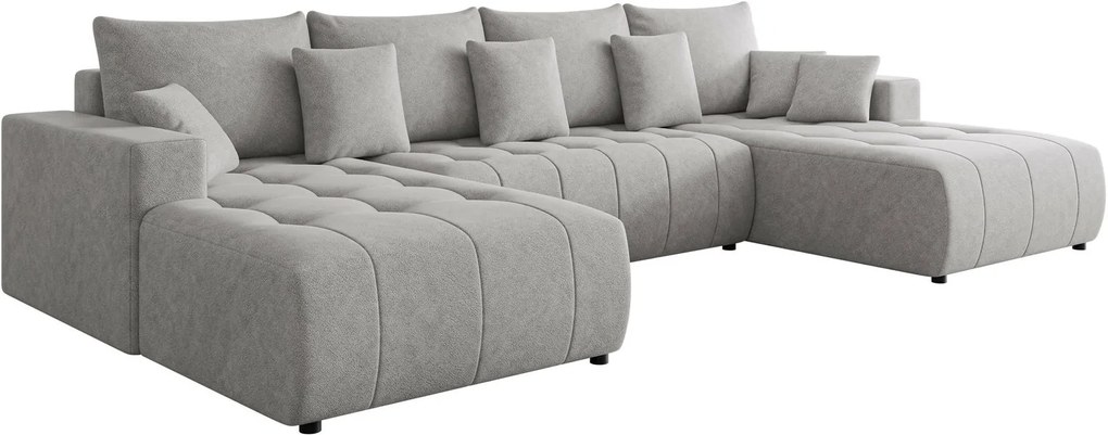 Γωνιακός καναπές Fabio U-Γκρι Ανοιχτό