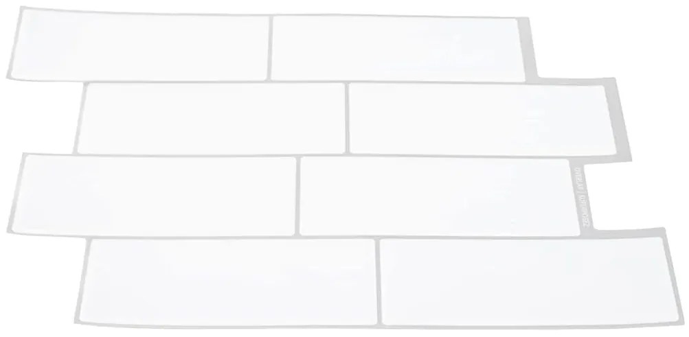 vidaXL Πλακάκι Subway 20 pcs Λευκό Γκρι 29 x 21 εκ