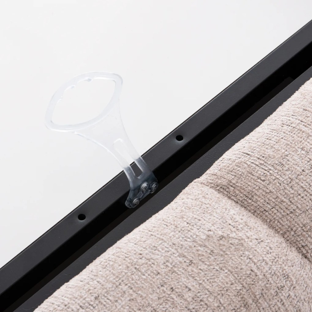 ΚΡΕΒΑΤΙ ΔΙΠΛΟ ΜΕ ΣΤΡΩΜΑ &amp; ΑΠΟΘ.ΧΩΡΟ REMO HM21167 ΜΠΕΖ ΜΠΟΥΚΛΕ--ΓΙΑ 160x200εκ