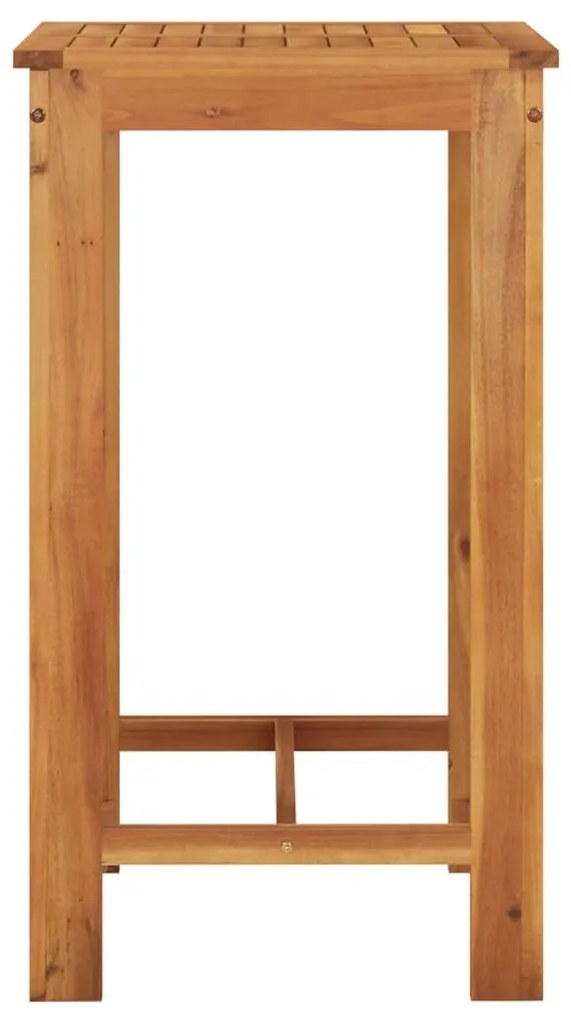 vidaXL Σετ Μπαρ Κήπου 3 Τεμ. Καφέ Μασίφ Ξύλο Ακακίας και Συνθ. Ρατάν