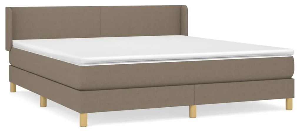 ΚΡΕΒΑΤΙ BOXSPRING ΜΕ ΣΤΡΩΜΑ TAUPE 180X200 ΕΚ. ΥΦΑΣΜΑΤΙΝΟ 3130133