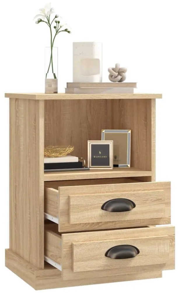 vidaXL Κομοδίνο Sonoma Δρυς 43x36x60 εκ.