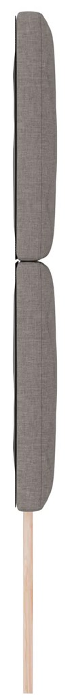 vidaXL Υφασμάτινο Κεφαλάρι Geometric με κεφαλάρι Taupe 80 cm ύφασμα