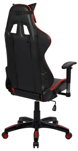 ΠΟΛΥΘΡΟΝΑ GAMING ZAYN HM1056.01 ΜΑΥΡΟ-ΚΟΚΚΙΝΟ PU 67x70x134 εκ.