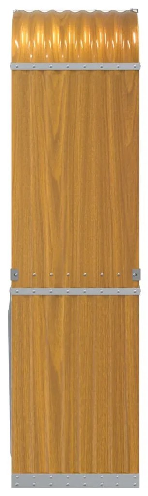 vidaXL Ξυλοθήκη Ξύλινη Όψη 40x45x170 εκ. από Γαλβανισμένο Ατσάλι