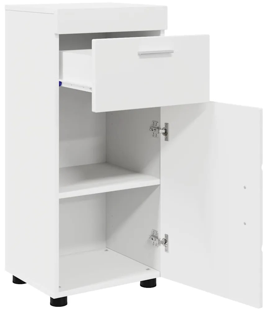 vidaXL Σετ Ντουλαπιών Μπάνιου με συρτάρι TULUM Λευκό 37 x 31,5 x 82 εκ