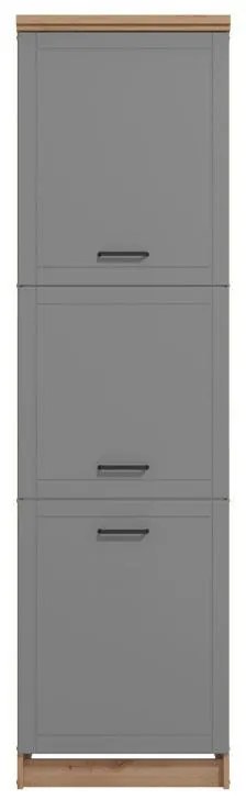 Στήλη Κουζίνας Valencia BD60 Artisan - Γκρί Ματ 60x59,5x218,5 εκ. 60x59.5x218.5 εκ.