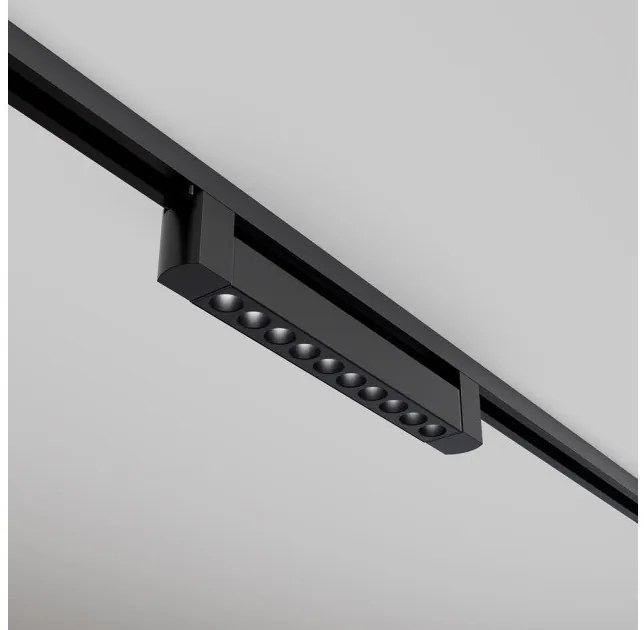 Γραμμικό Φωτιστικό Μονοφασικής Ράγας Unity LED 10W Μαύρο 3000K Κινητό  Points  TR010-1-10W3K-M-B Maytoni TR010-1-10W3K-M-B