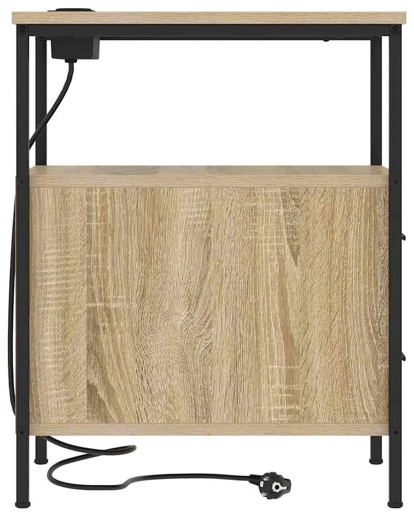 vidaXL Κομοδίνο Sonoma Δρυς 30 x 48 x 61 εκ Επεξεργασμένο ξύλο