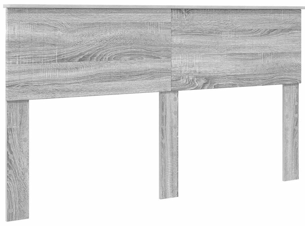 vidaXL Κρεβάτι Αποθήκης Γκρίζο Σονομα 160 x 200 cm Επεξεργασμένο ξύλο