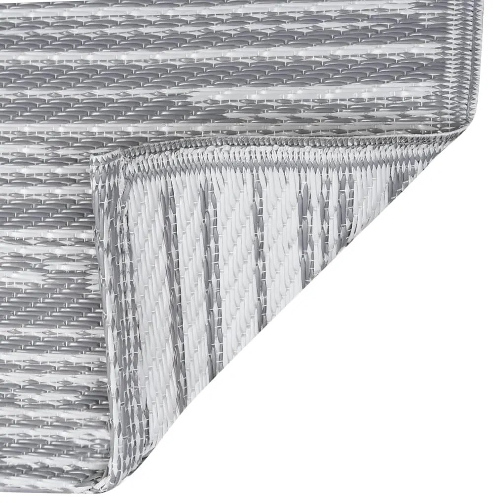 vidaXL Χαλί εξωτερικού χώρου ARAKIL Γκρι 80x150 cm PP