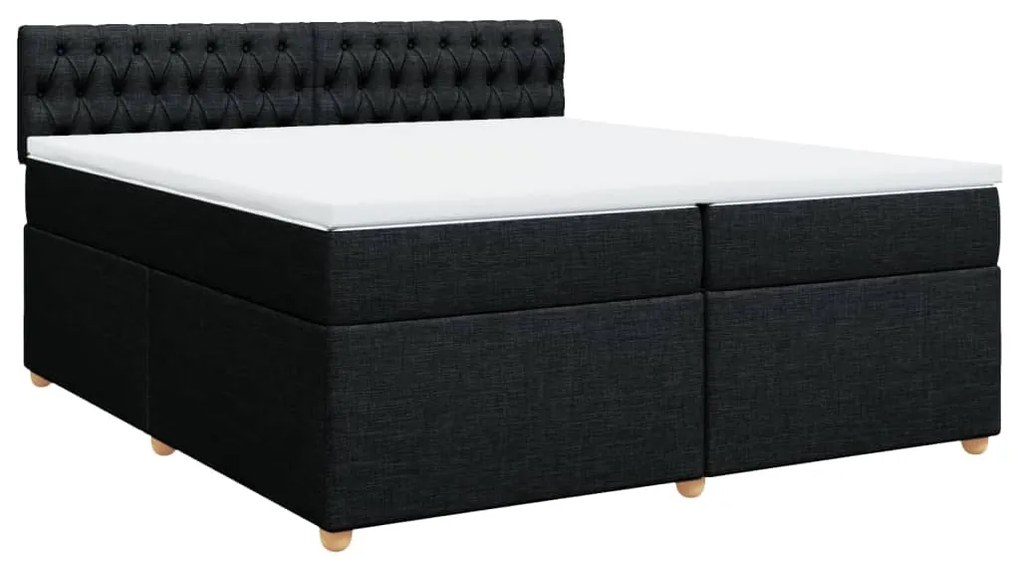 ΚΡΕΒΑΤΙ BOXSPRING ΜΕ ΣΤΡΩΜΑ ΜΑΥΡΟ 200X200 ΕΚ. ΥΦΑΣΜΑΤΙΝΟ 3286796