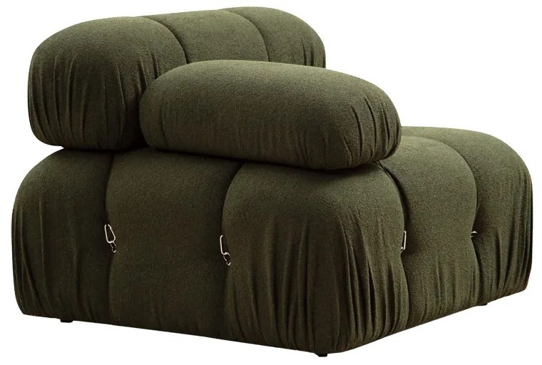 Πολυμορφικός καναπές Divine με ύφασμα σε χρώμα πράσινο 288/190x75εκ