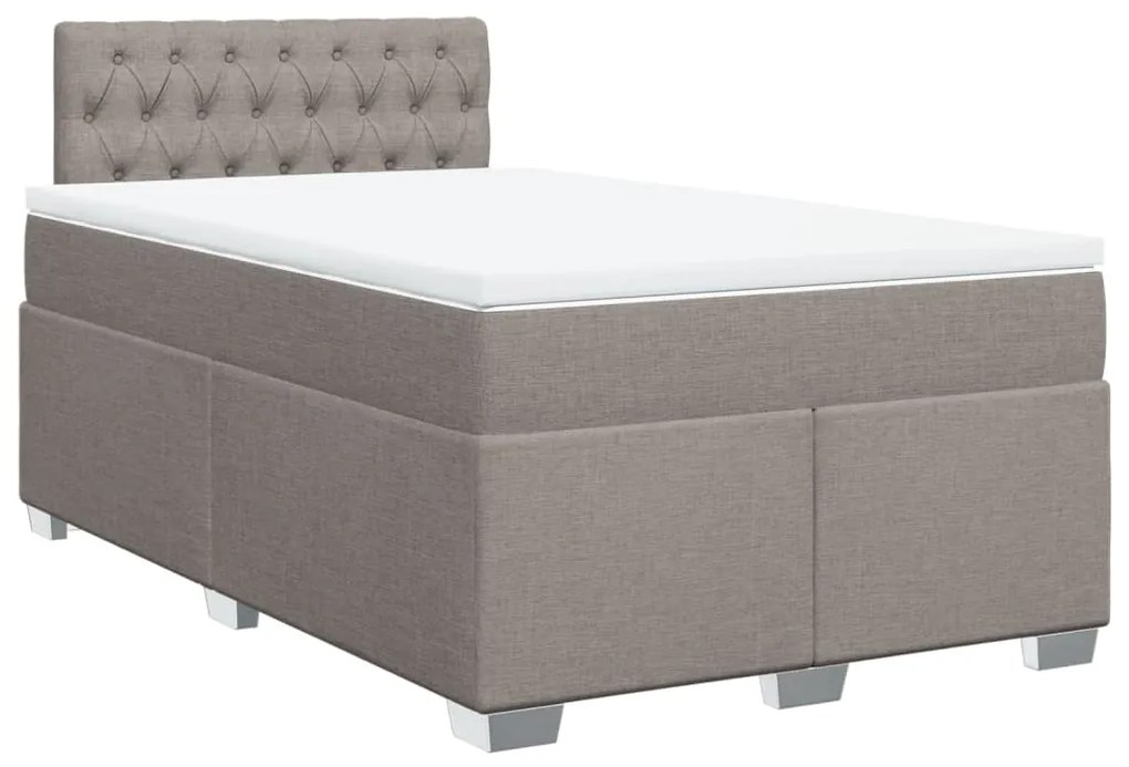 ΚΡΕΒΑΤΙ BOXSPRING ΜΕ ΣΤΡΩΜΑ TAUPE 120X200 ΕΚ. ΥΦΑΣΜΑΤΙΝΟ 3288166