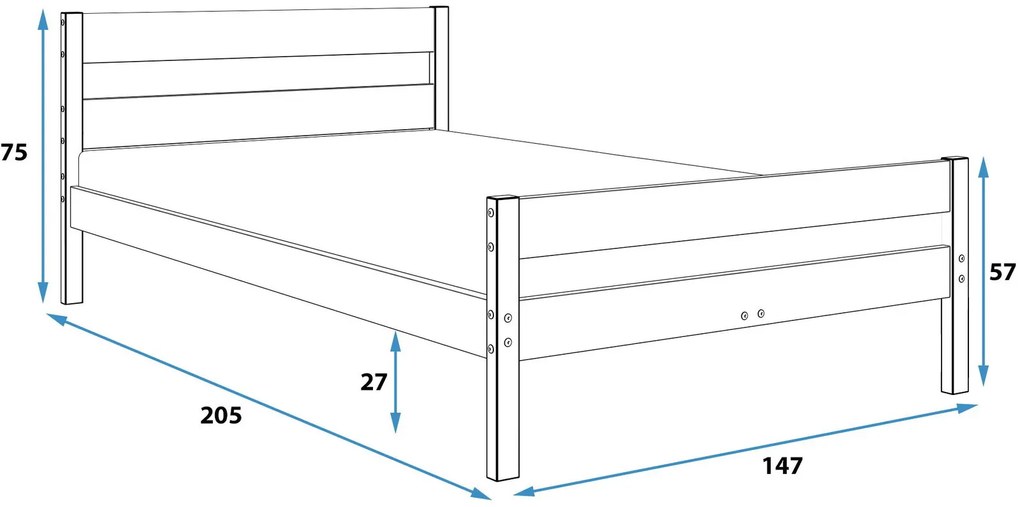 Κρεβάτι Semplicita-140 x 200