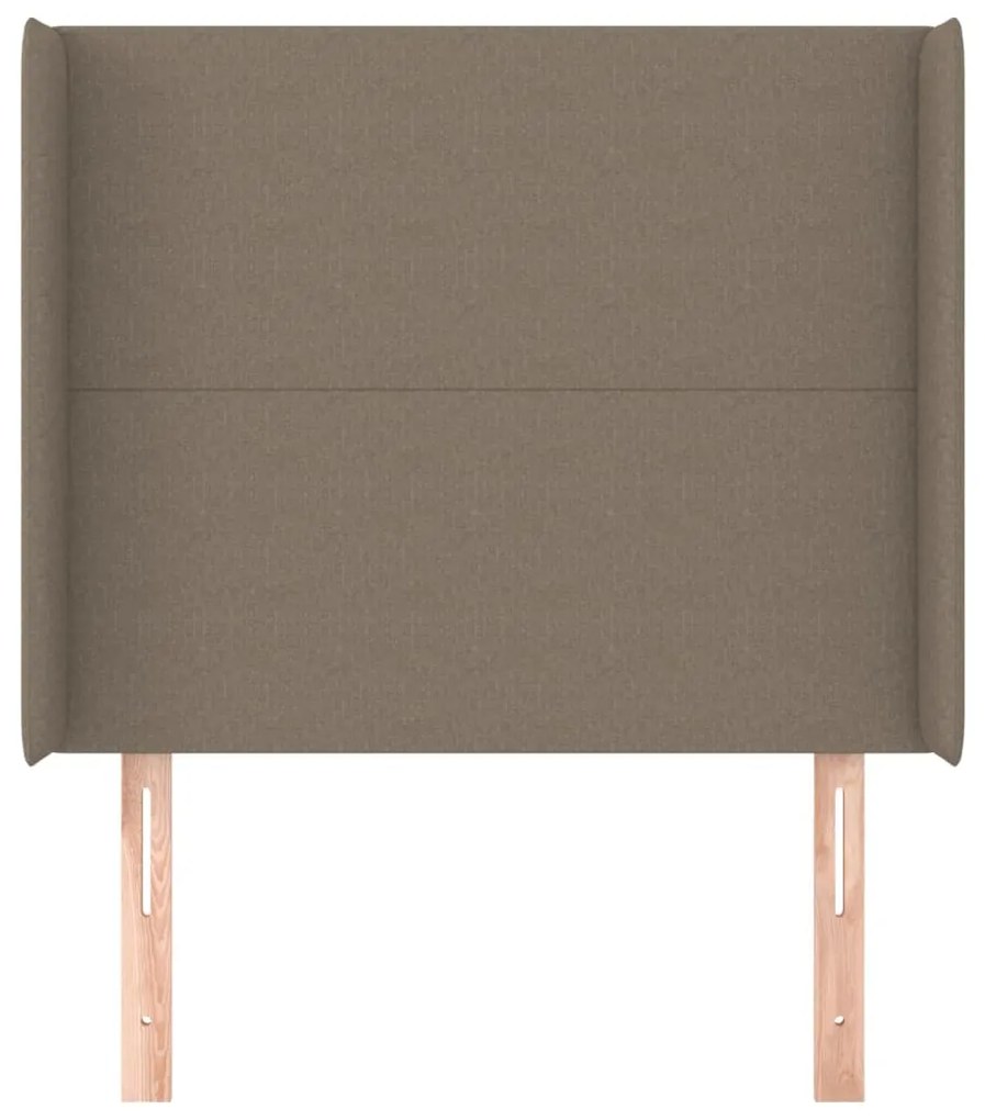 Κεφαλάρι με Πτερύγια Taupe 83x16x118/128 εκ. Υφασμάτινο 3119278