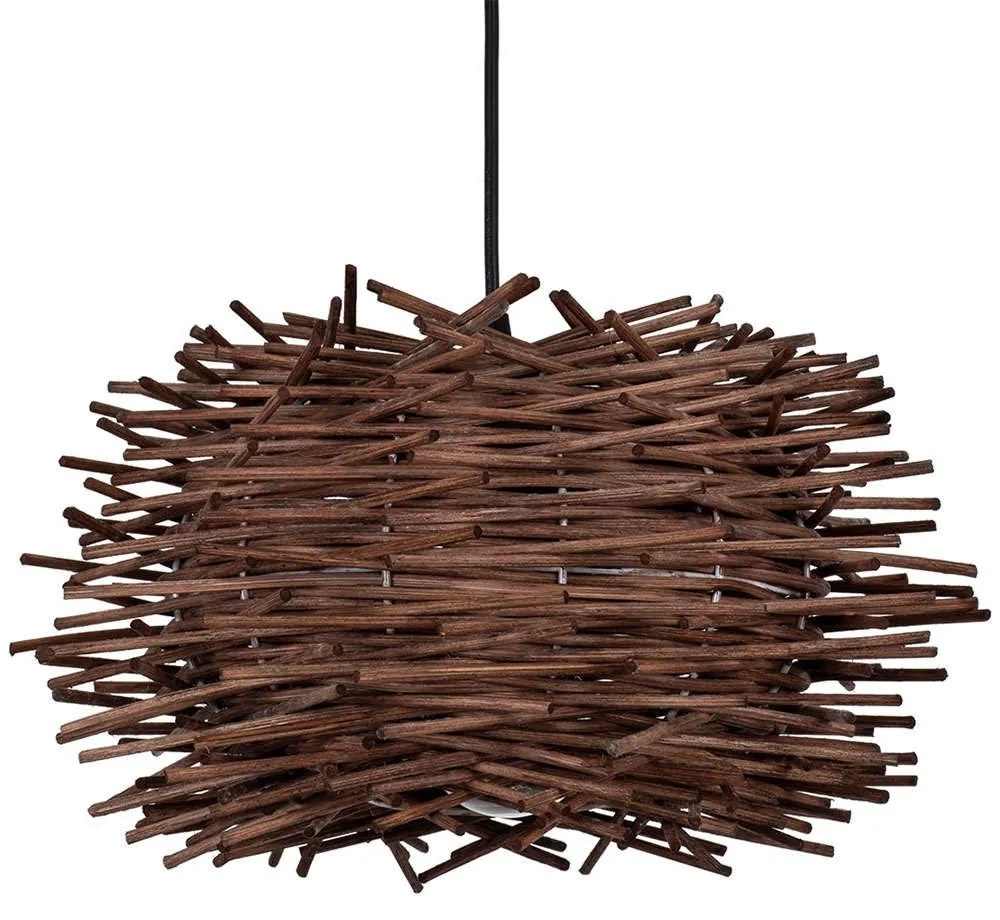 Φωτιστικό Οροφής Minorca 01732 Φ30x18cm 1xE27 Brown GloboStar