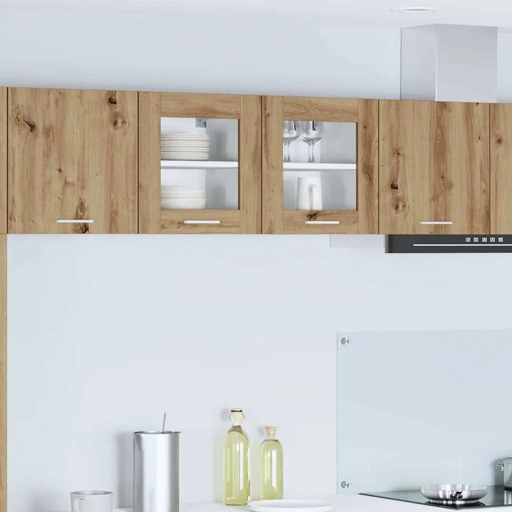 vidaXL Κρεμαστό ντουλάπι Riga 2 pcs Artisan Oak 40 x 31 x 40 εκ.