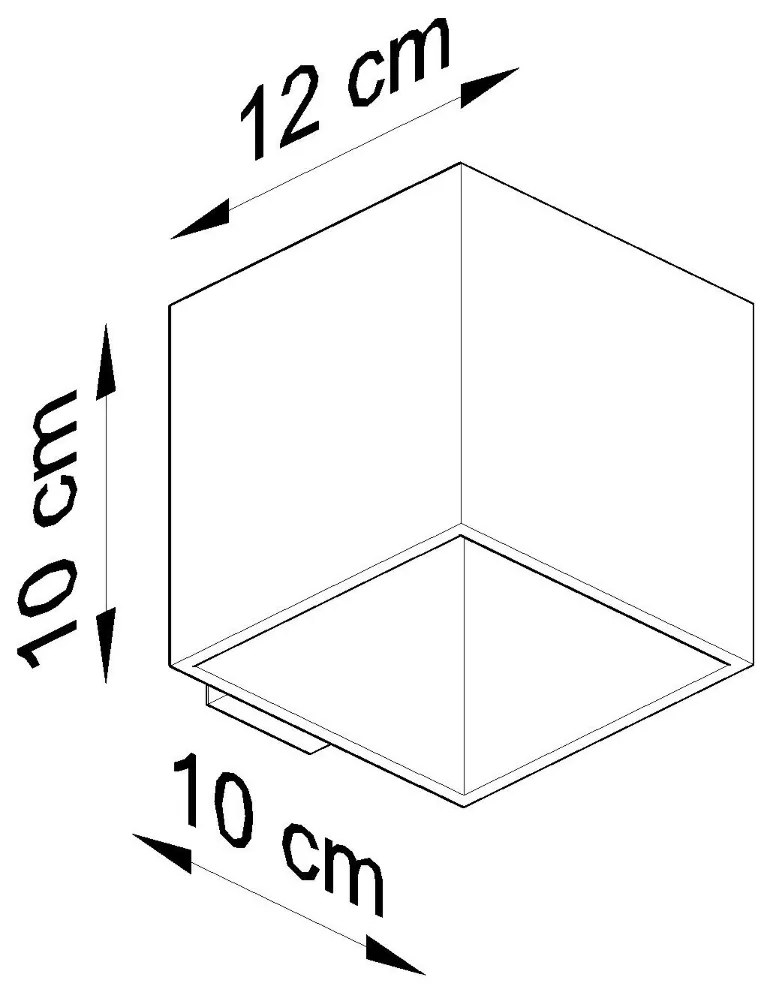 Sollux Φωτιστικό τοίχου Quad 1,ξύλο,1xG9/40w