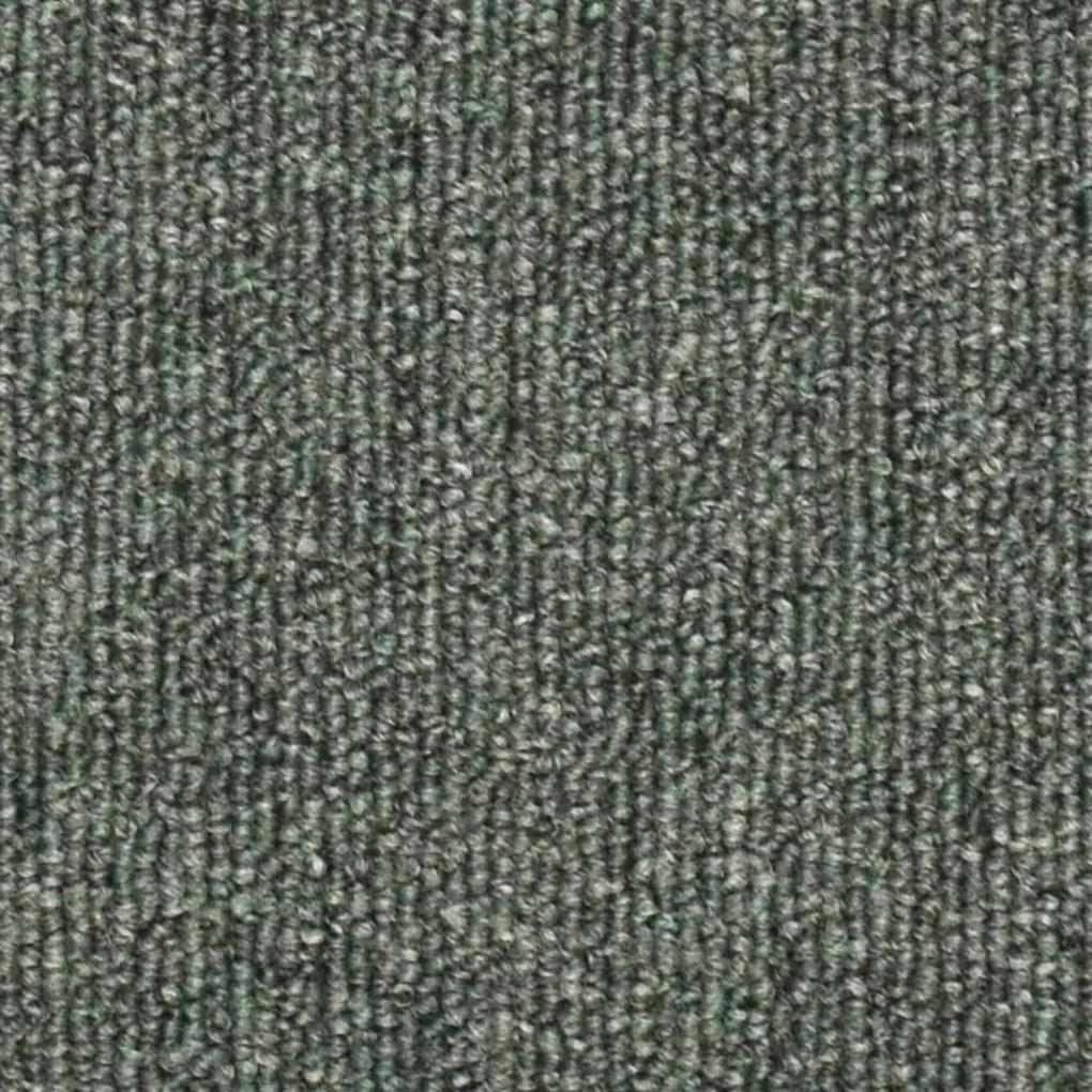Πατάκια Σκάλας Μοκέτα 15 τεμ. Σκούρο Πράσινο 56 x 17 x 3 εκ. - Πράσινο