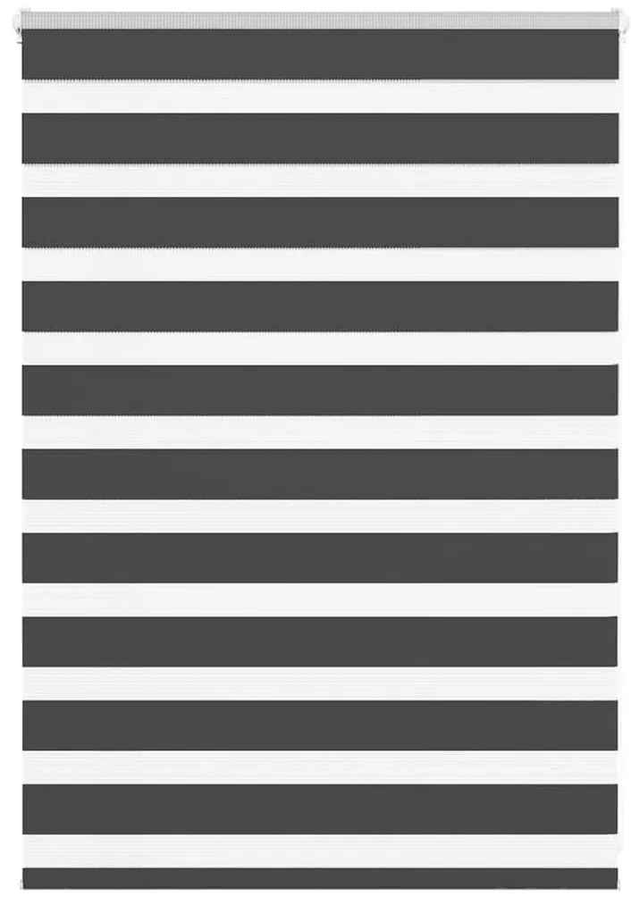 vidaXL Ζέβρα τυφλή Μαύρο Πλάτος υφάσματος 100,9 εκ. Πολυεστέρας