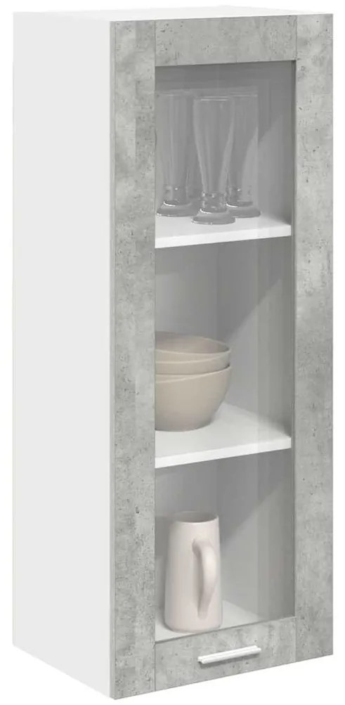 vidaXL Κρεμαστό ντουλάπι Riga Σκυρόδεμα Γκρι 40 x 31 x 100 εκ.