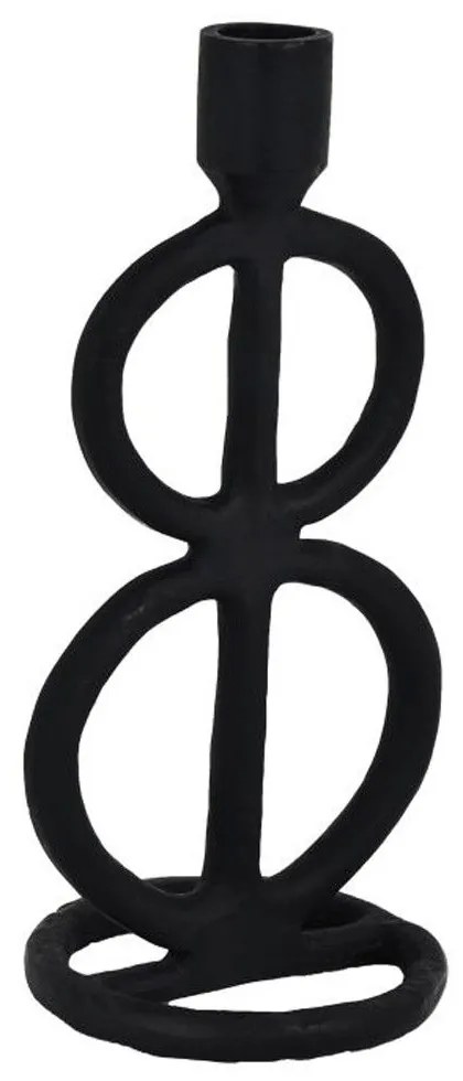Κηροπήγιο Numazu Design 422022 11,5x10x23cm Black Eglo Aluminium