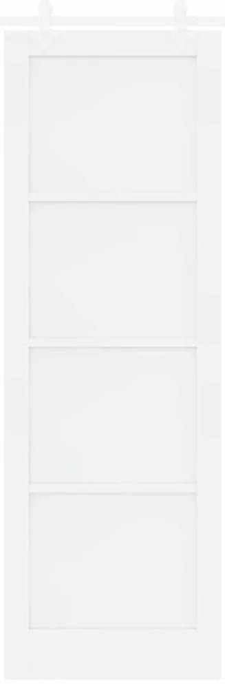 vidaXL Συρόμενη Πόρτα Λευκό 78 x 232 cm