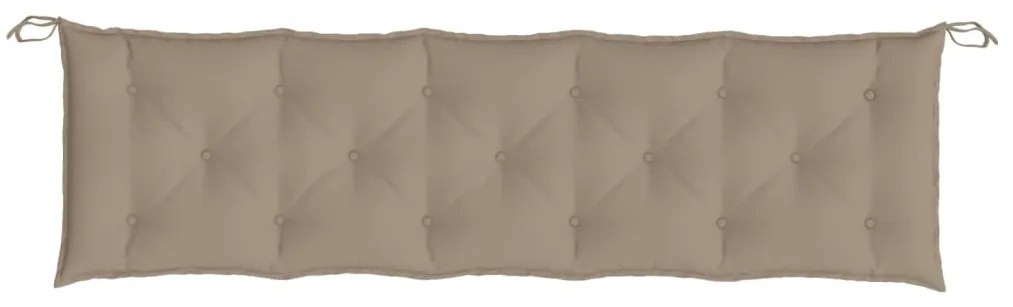 Μαξιλάρια Πάγκου Κήπου 2 τεμ. Taupe 180x50x7cm Ύφασμα Oxford - Μπεζ-Γκρι