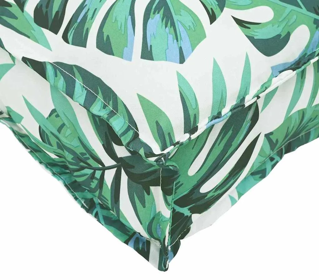 vidaXL Σετ Μαξιλαριών Πάγου Floral 2 pcs Μοτίβο φύλλων 120 x 40 x 8 εκ