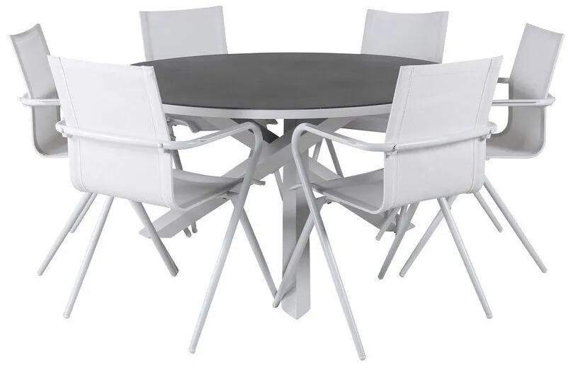 Σετ Τραπέζι και καρέκλες Dallas 2360, Spraystone, Ύφασμα, Μέταλλο | Epipla1.gr