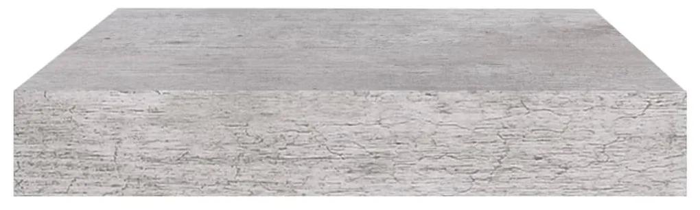 Ράφι Τοίχου Γκρι Σκυροδέματος 23 x 23,5 x 3,8 εκ. από MDF - Γκρι