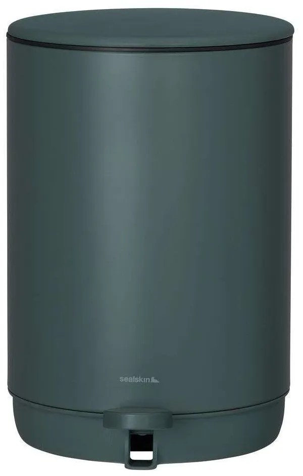 Κάδος Απορριμμάτων Mind 5L Dark Green Sealskin Μέταλλο